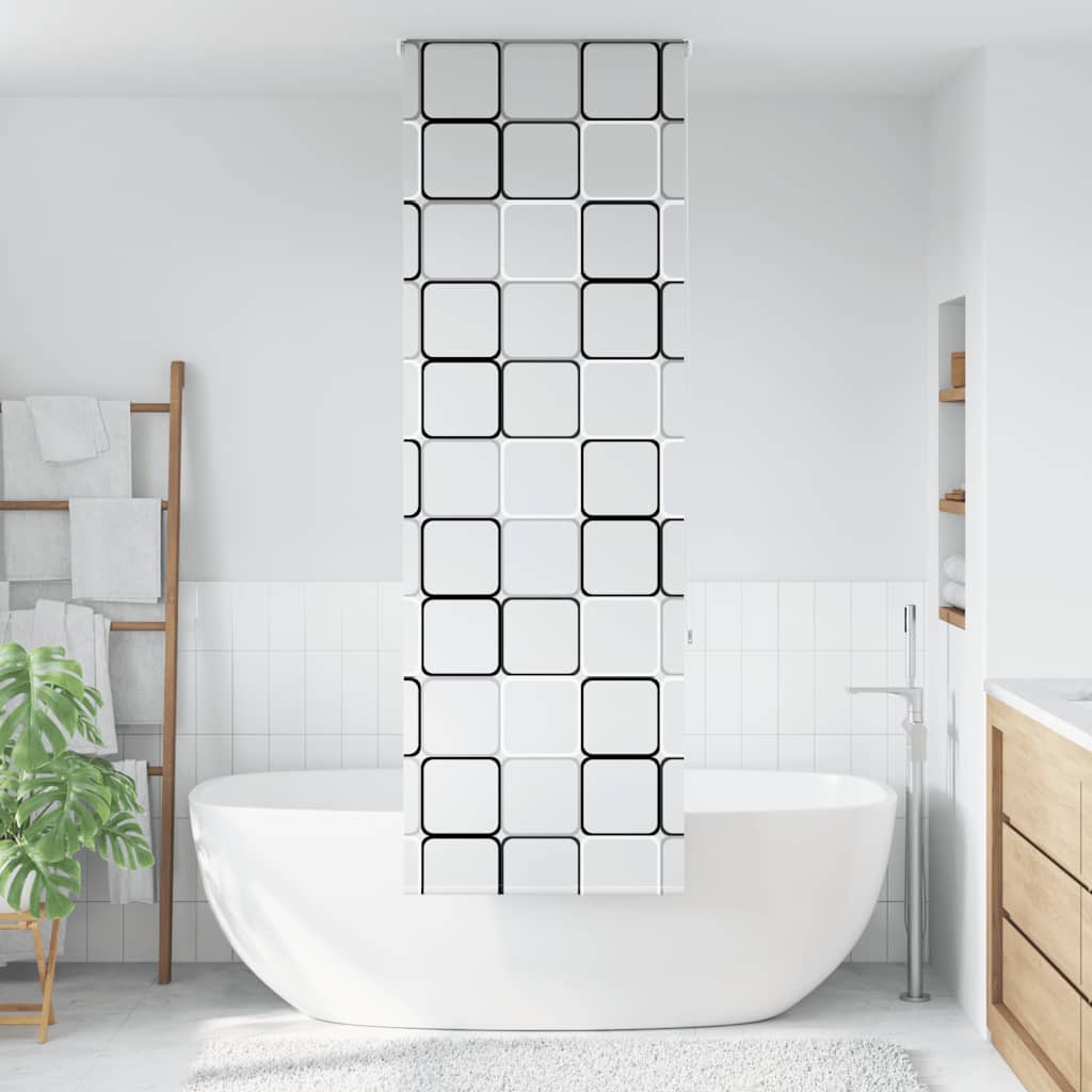 vidaXL Jaluzelă de duș 60x240 cm lățime material 56 cm vidaXL Jaluzelă de duș 60x240 cm lățime material 56 cm