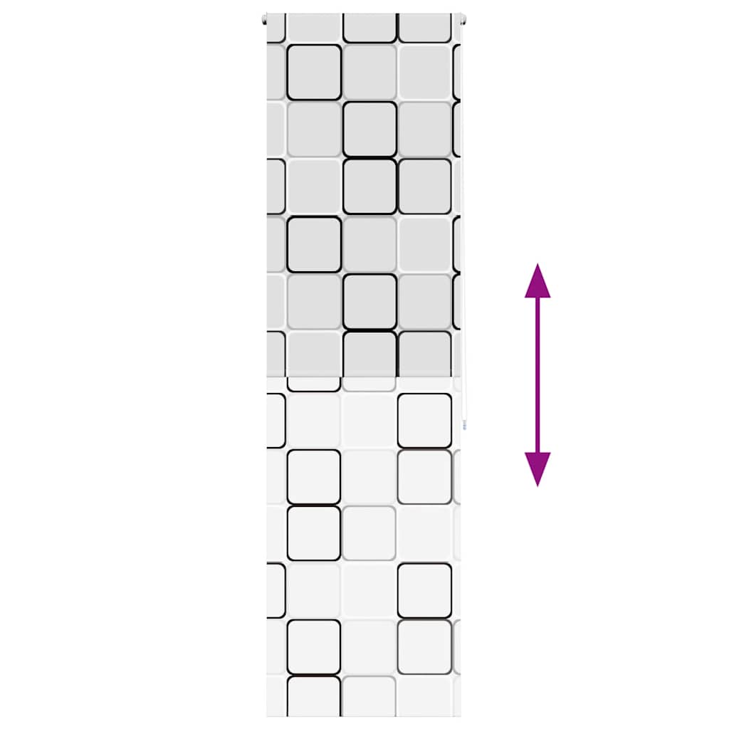 vidaXL Jaluzea cu rolă de duș 80x240 cm, lățime materială 76 cm