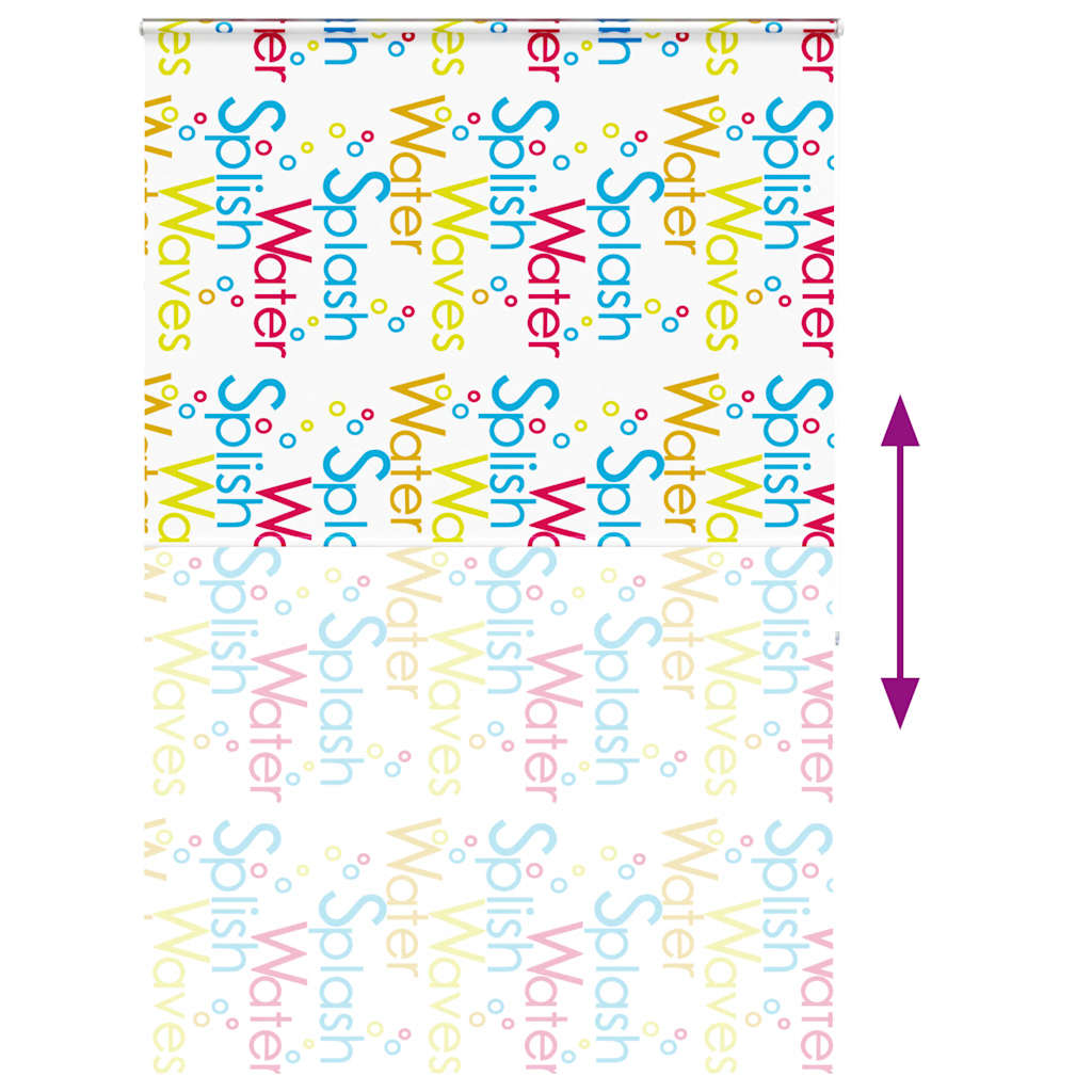 vidaXL Jaluzea cu role de duș cu casetă 160x240cm lățime material 156cm vidaXL Jaluzea cu role de duș cu casetă 160x240cm lățime material 156cm
