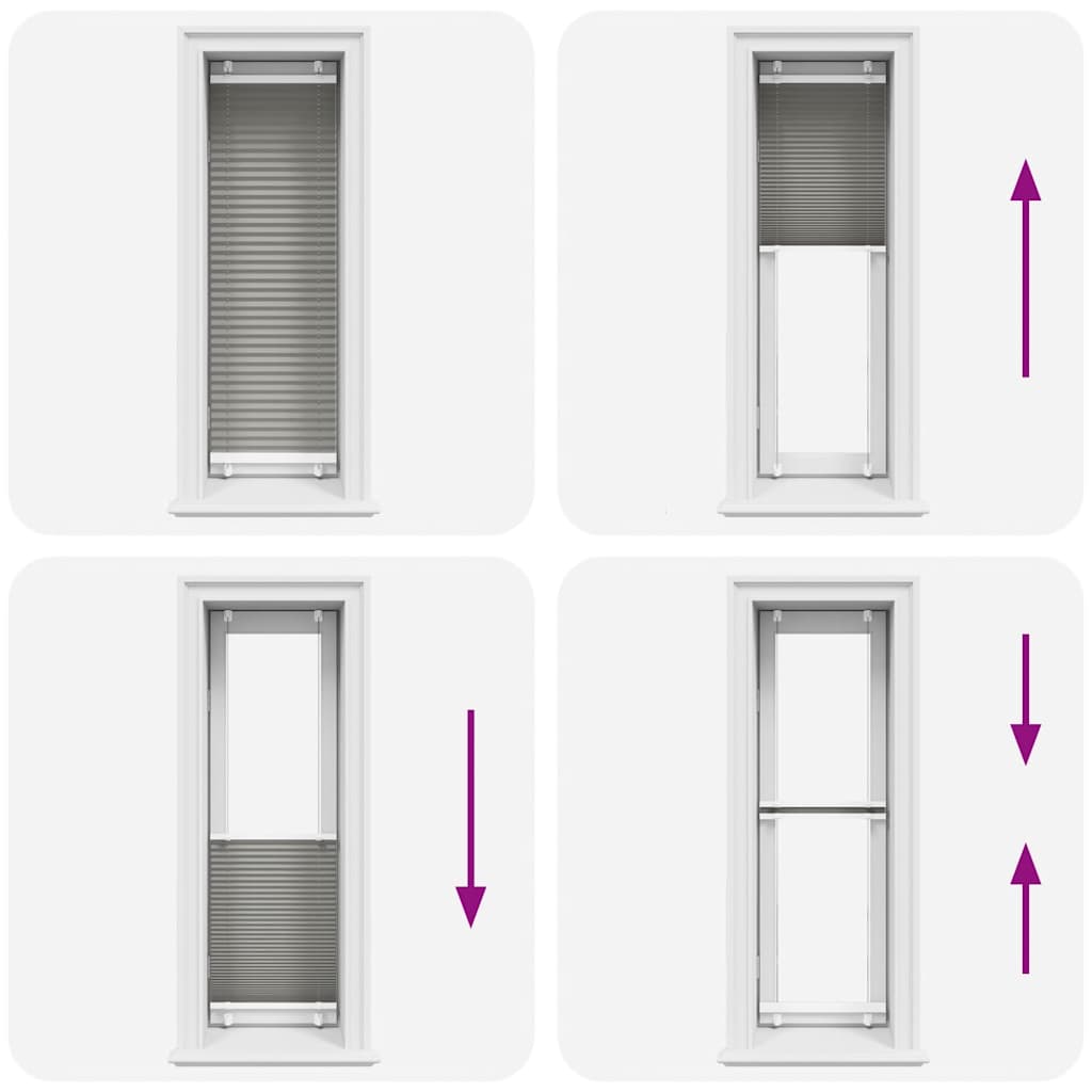 vidaXL Jaluzea plisată Antracit 50x100 cm Lățime țesătură 49,4 cm vidaXL Jaluzea plisată Antracit 50x100 cm Lățime țesătură 49,4 cm