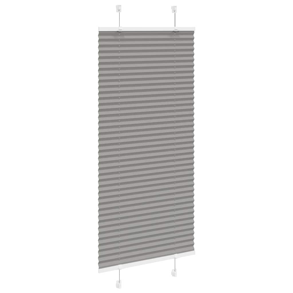 vidaXL Jaluzea plisată Antracit 60x100 cm Lățime țesătură 59,4 cm vidaXL Jaluzea plisată Antracit 60x100 cm Lățime țesătură 59,4 cm