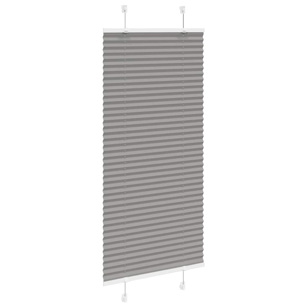vidaXL Jaluzea plisată Antracit 65x100 cm Lățime țesătură 64,4 cm vidaXL Jaluzea plisată Antracit 65x100 cm Lățime țesătură 64,4 cm