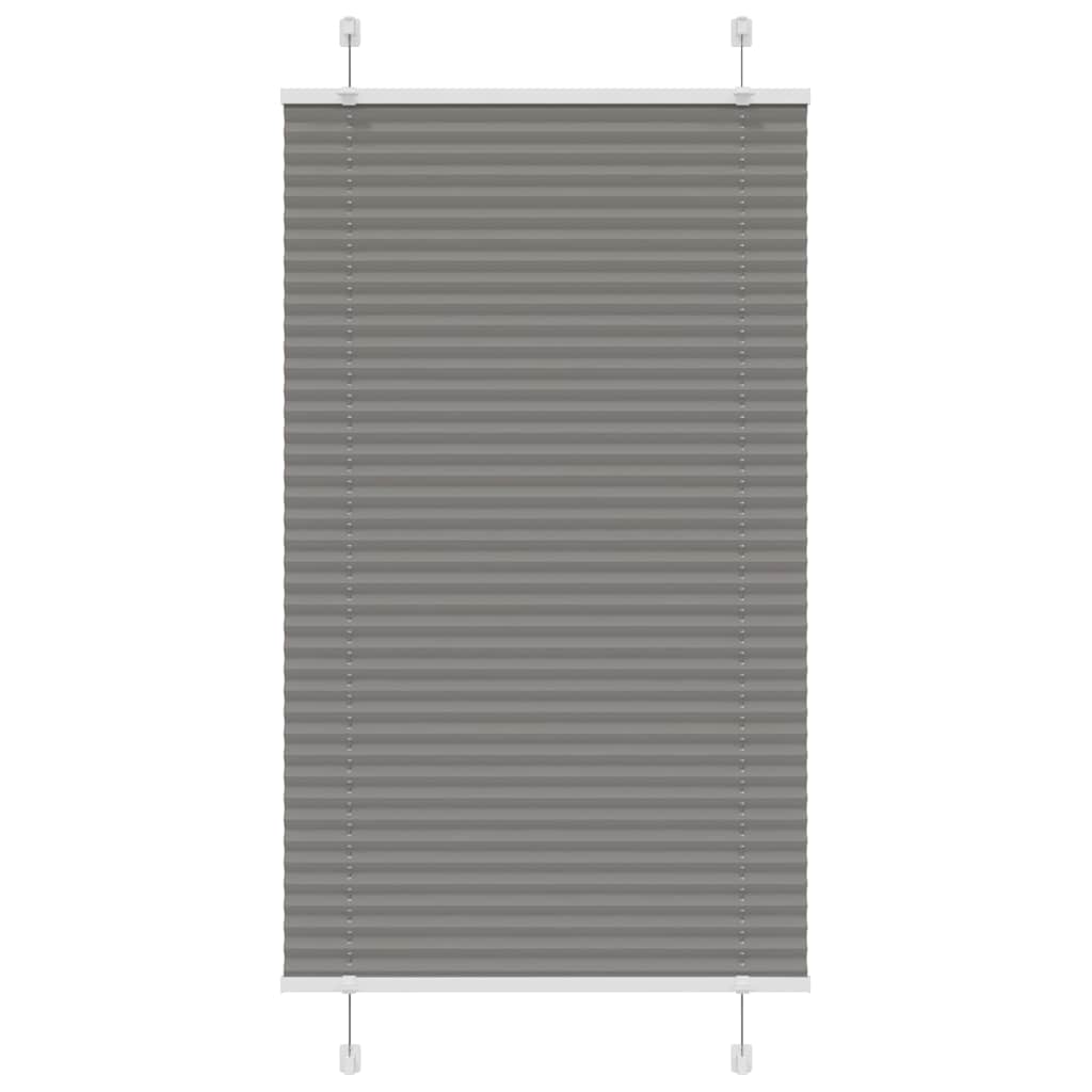vidaXL Jaluzea plisată Antracit 70x100 cm Lățime țesătură 69,4 cm vidaXL Jaluzea plisată Antracit 70x100 cm Lățime țesătură 69,4 cm