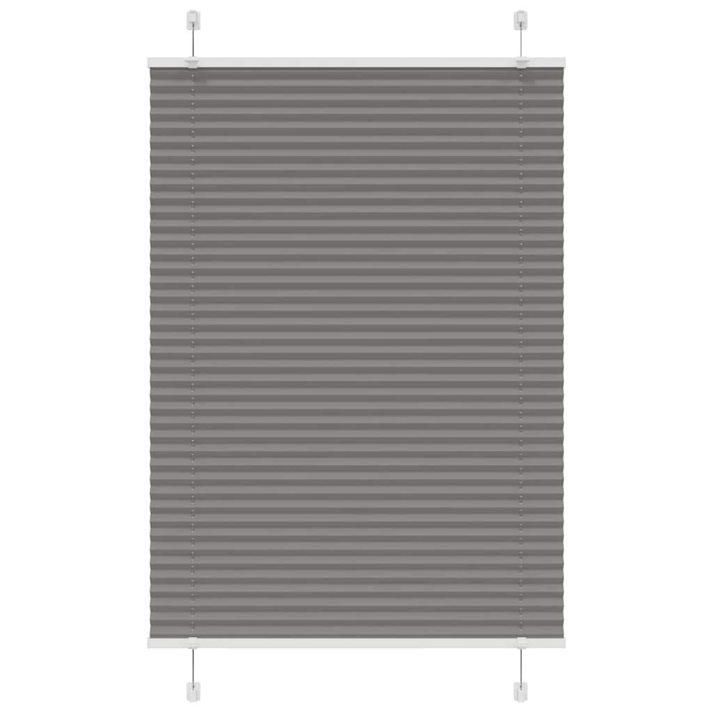 vidaXL Jaluzea plisată Antracit 100x100 cm Lățime țesătură 99,4 cm