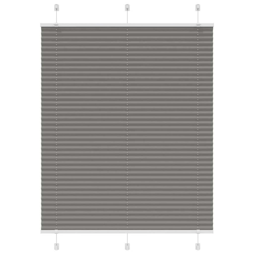 vidaXL Jaluzea plisată Antracit 105x100 cm Lățime țesătură 104,4 cm