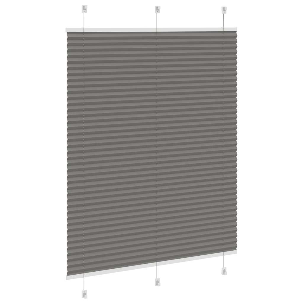 vidaXL Jaluzea plisată Antracit 105x100 cm Lățime țesătură 104,4 cm