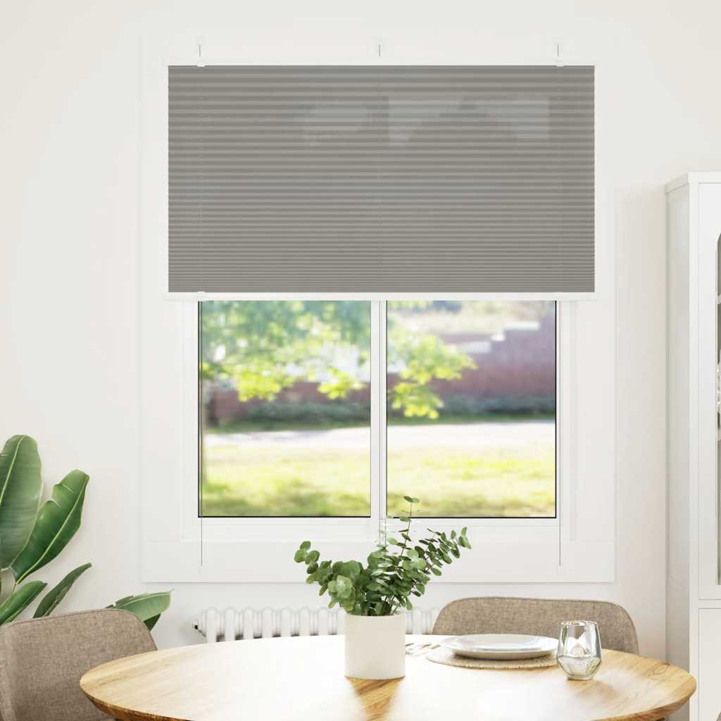 vidaXL Jaluzea plisată Antracit 110x100 cm Lățime țesătură 109,4 cm vidaXL Jaluzea plisată Antracit 110x100 cm Lățime țesătură 109,4 cm