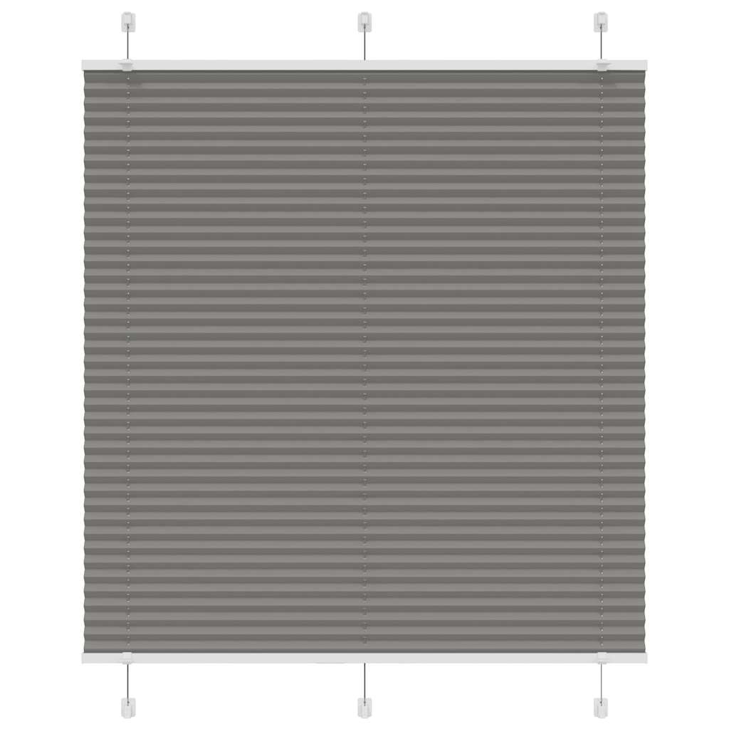 vidaXL Jaluzea plisată Antracit 115x100 cm Lățime țesătură 114,4 cm vidaXL Jaluzea plisată Antracit 115x100 cm Lățime țesătură 114,4 cm