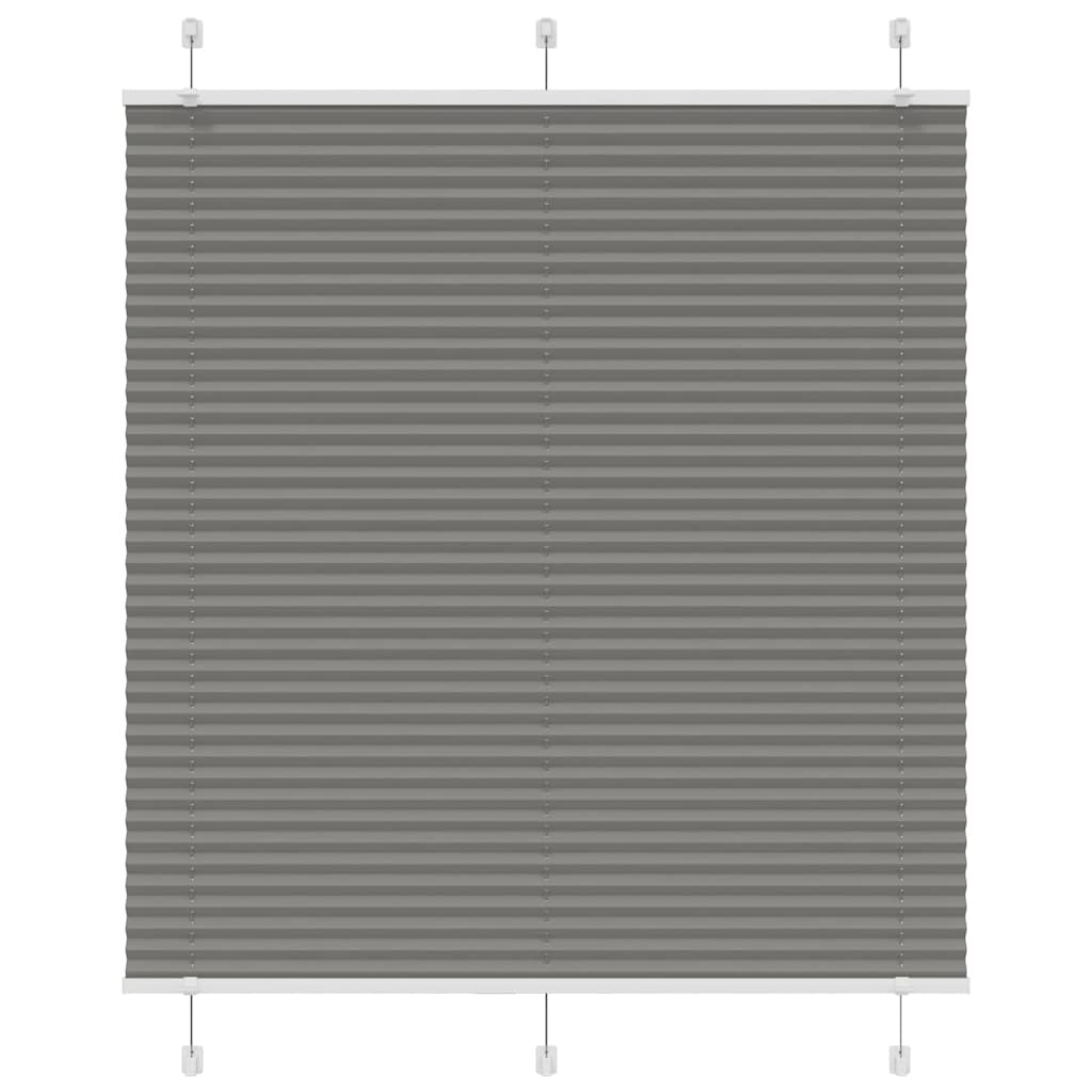 vidaXL Jaluzea plisată Antracit 120x100 cm Lățime țesătură 119,4 cm vidaXL Jaluzea plisată Antracit 120x100 cm Lățime țesătură 119,4 cm