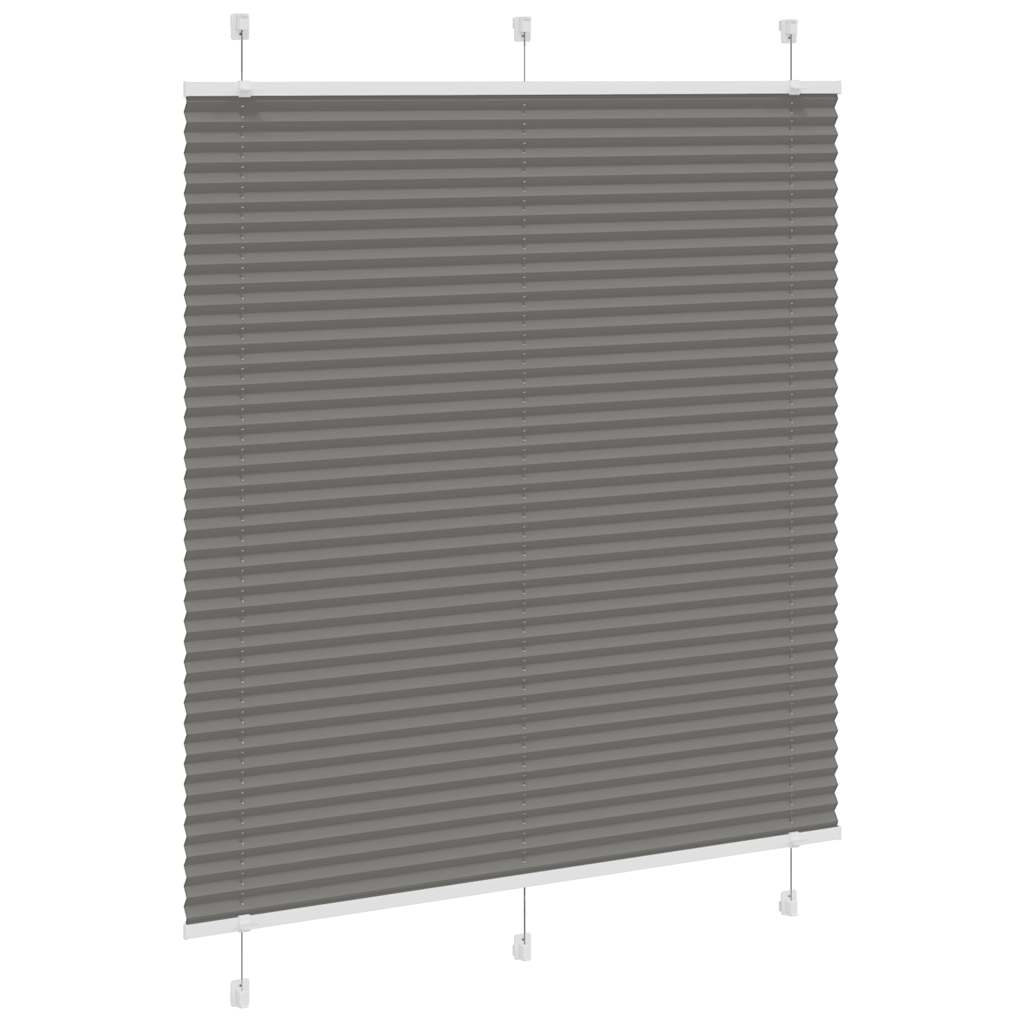 vidaXL Jaluzea plisată Antracit 120x100 cm Lățime țesătură 119,4 cm vidaXL Jaluzea plisată Antracit 120x100 cm Lățime țesătură 119,4 cm