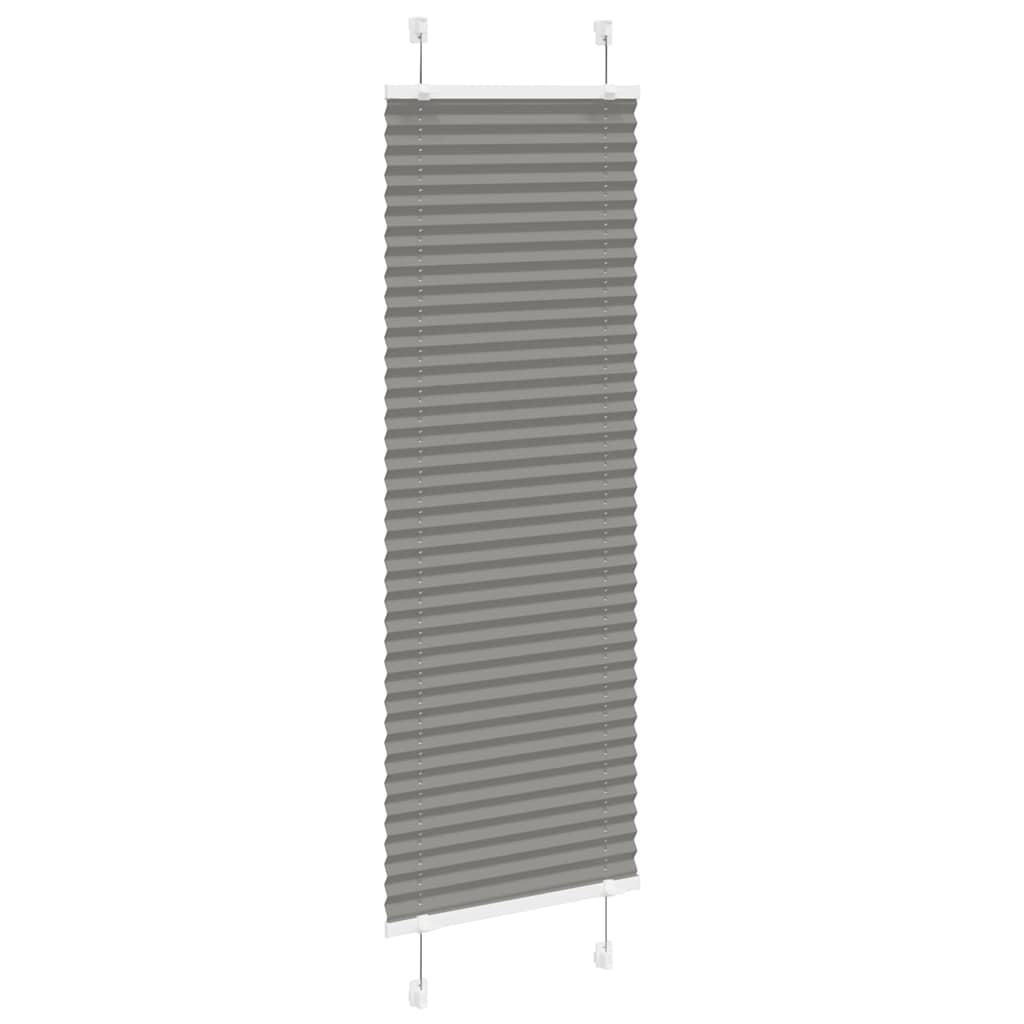 vidaXL Jaluzea plisată Antracit 45x150 cm Lățime țesătură 44,4 cm vidaXL Jaluzea plisată Antracit 45x150 cm Lățime țesătură 44,4 cm