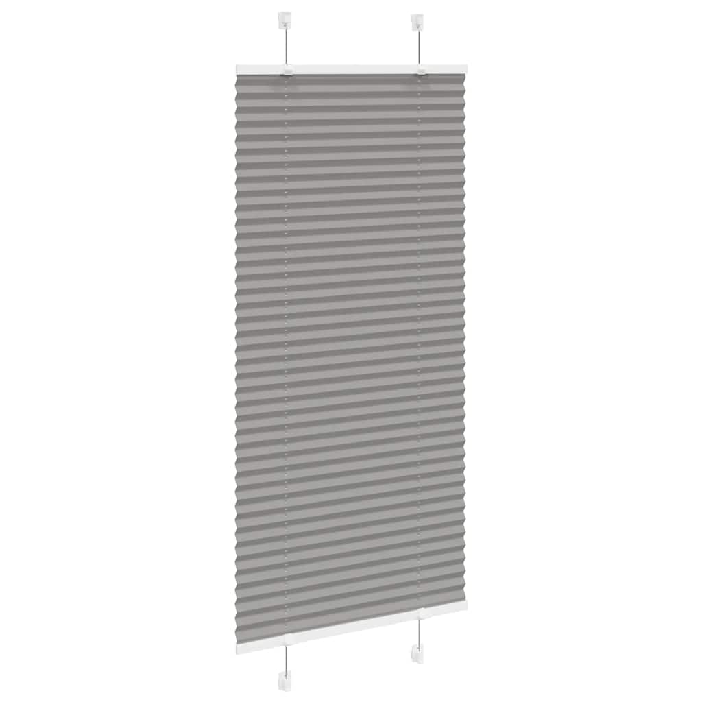 vidaXL Jaluzea plisată Antracit 65x150 cm Lățime țesătură 64,4 cm vidaXL Jaluzea plisată Antracit 65x150 cm Lățime țesătură 64,4 cm
