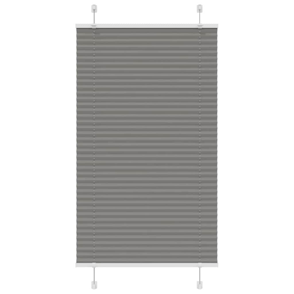 vidaXL Jaluzea plisată Antracit 70x150 cm Lățime țesătură 69,4 cm vidaXL Jaluzea plisată Antracit 70x150 cm Lățime țesătură 69,4 cm