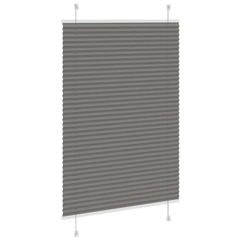 vidaXL Jaluzea plisată Antracit 85x150 cm Lățime țesătură 84,4 cm