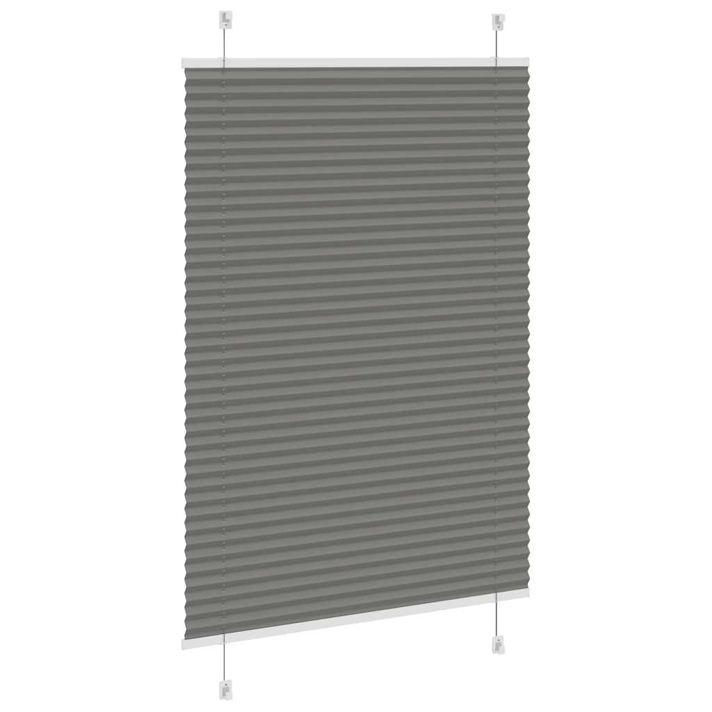 vidaXL Jaluzea plisată Antracit 100x150 cm Lățime țesătură 99,4 cm