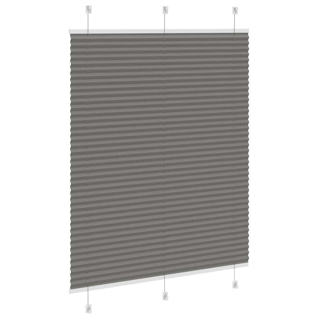 vidaXL Jaluzea plisată Antracit 105x150 cm Lățime țesătură 104,4 cm vidaXL Jaluzea plisată Antracit 105x150 cm Lățime țesătură 104,4 cm