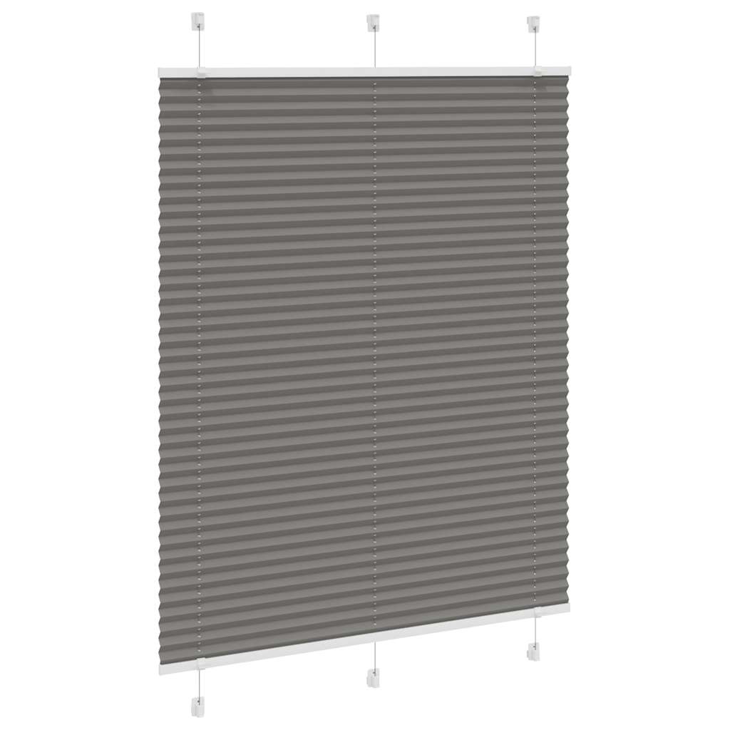 vidaXL Jaluzea plisată Antracit 110x150 cm Lățime țesătură 109,4 cm vidaXL Jaluzea plisată Antracit 110x150 cm Lățime țesătură 109,4 cm