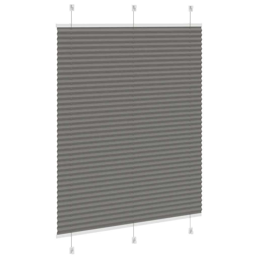 vidaXL Jaluzea plisată Antracit 110x150 cm Lățime țesătură 109,4 cm vidaXL Jaluzea plisată Antracit 110x150 cm Lățime țesătură 109,4 cm