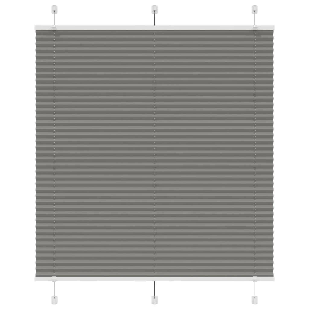 vidaXL Jaluzea plisată Antracit 115x150 cm Lățime țesătură 114,4 cm vidaXL Jaluzea plisată Antracit 115x150 cm Lățime țesătură 114,4 cm
