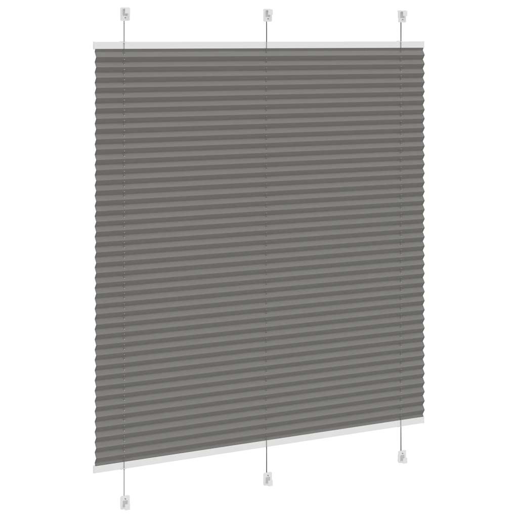 vidaXL Jaluzea plisată Antracit 120x150 cm Lățime țesătură 119,4 cm vidaXL Jaluzea plisată Antracit 120x150 cm Lățime țesătură 119,4 cm