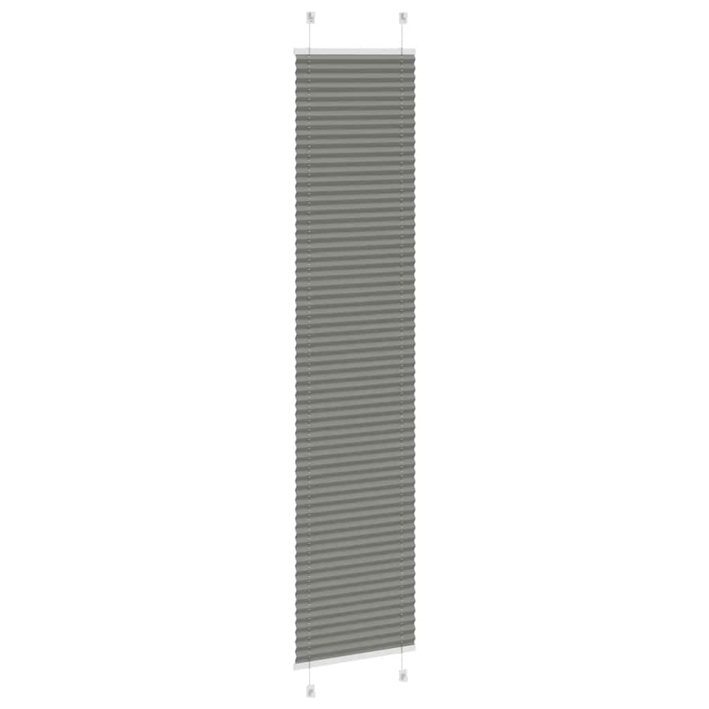 vidaXL Jaluzea plisată Antracit 45x200 cm Lățime țesătură 44,4 cm vidaXL Jaluzea plisată Antracit 45x200 cm Lățime țesătură 44,4 cm