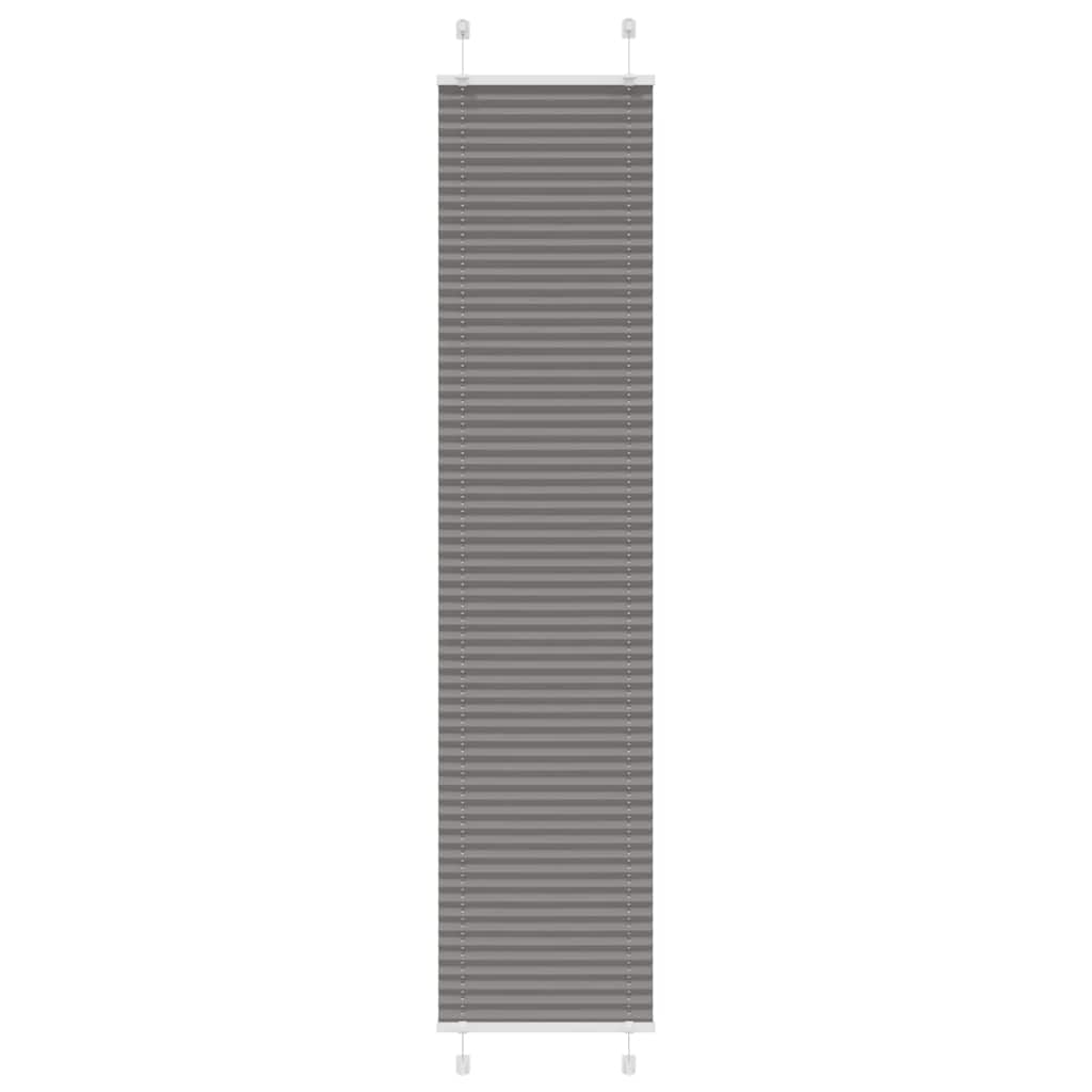 vidaXL Jaluzea plisată Antracit 45x200 cm Lățime țesătură 44,4 cm vidaXL Jaluzea plisată Antracit 45x200 cm Lățime țesătură 44,4 cm