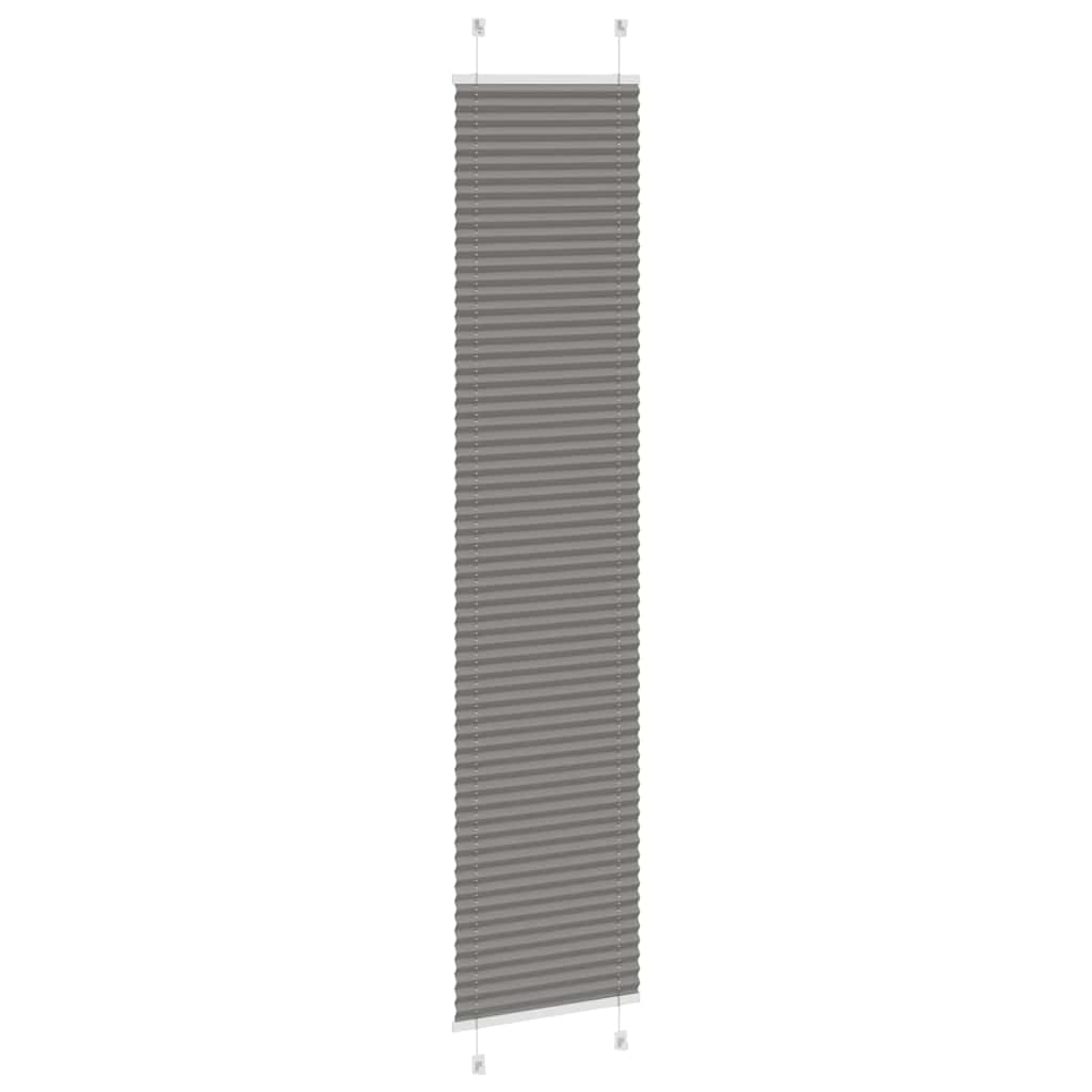 vidaXL Jaluză plisată Antracit 50x200 cm Lățime țesătură 49,4 cm vidaXL Jaluză plisată Antracit 50x200 cm Lățime țesătură 49,4 cm