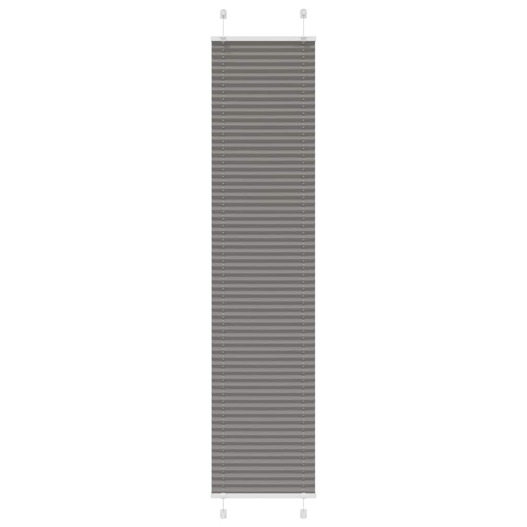 vidaXL Jaluză plisată Antracit 50x200 cm Lățime țesătură 49,4 cm vidaXL Jaluză plisată Antracit 50x200 cm Lățime țesătură 49,4 cm