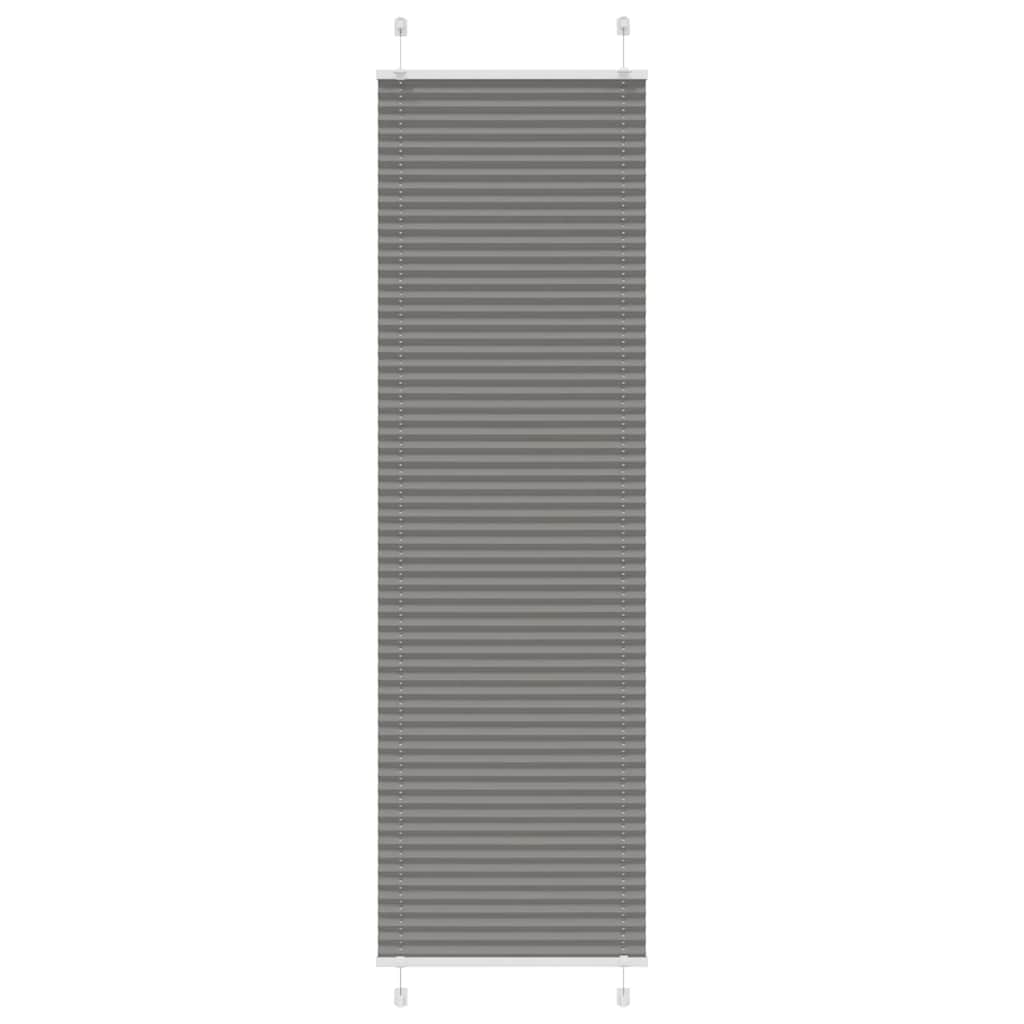 vidaXL Jaluză plisată Antracit 55x200 cm Lățime țesătură 54,4 cm vidaXL Jaluză plisată Antracit 55x200 cm Lățime țesătură 54,4 cm