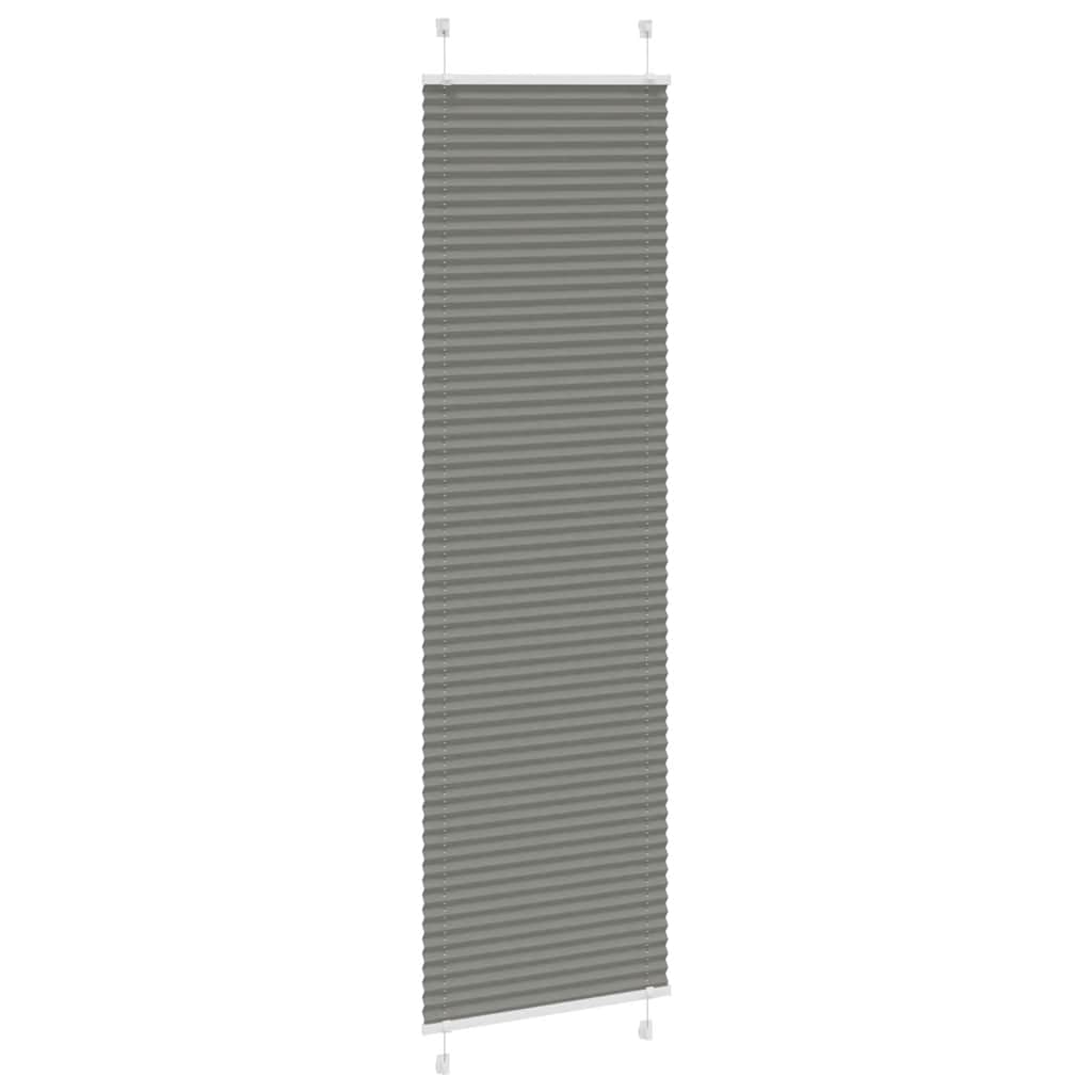 vidaXL Jaluză plisată Antracit 60x200 cm Lățime țesătură 59,4 cm