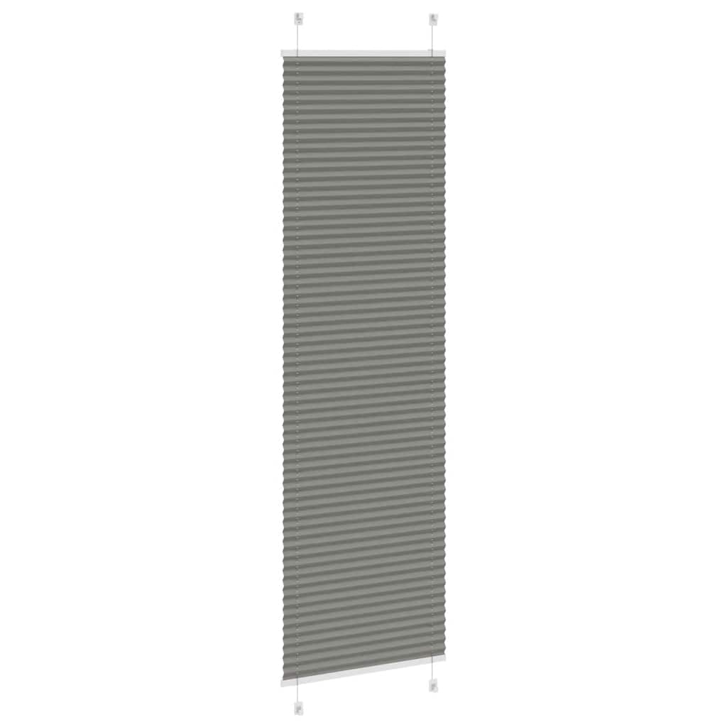 vidaXL Jaluză plisată Antracit 60x200 cm Lățime țesătură 59,4 cm