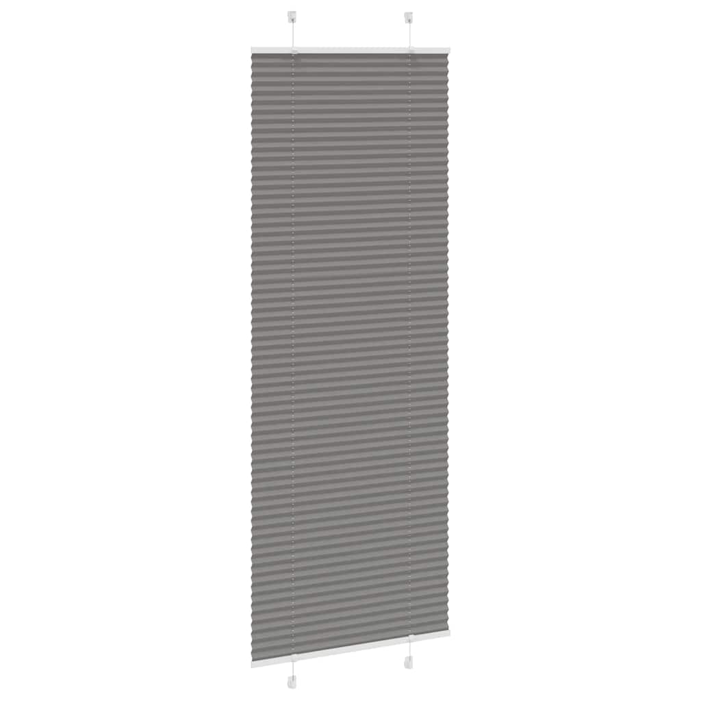 vidaXL Jaluză plisată Antracit 70x200 cm Lățime țesătură 69,4 cm vidaXL Jaluză plisată Antracit 70x200 cm Lățime țesătură 69,4 cm