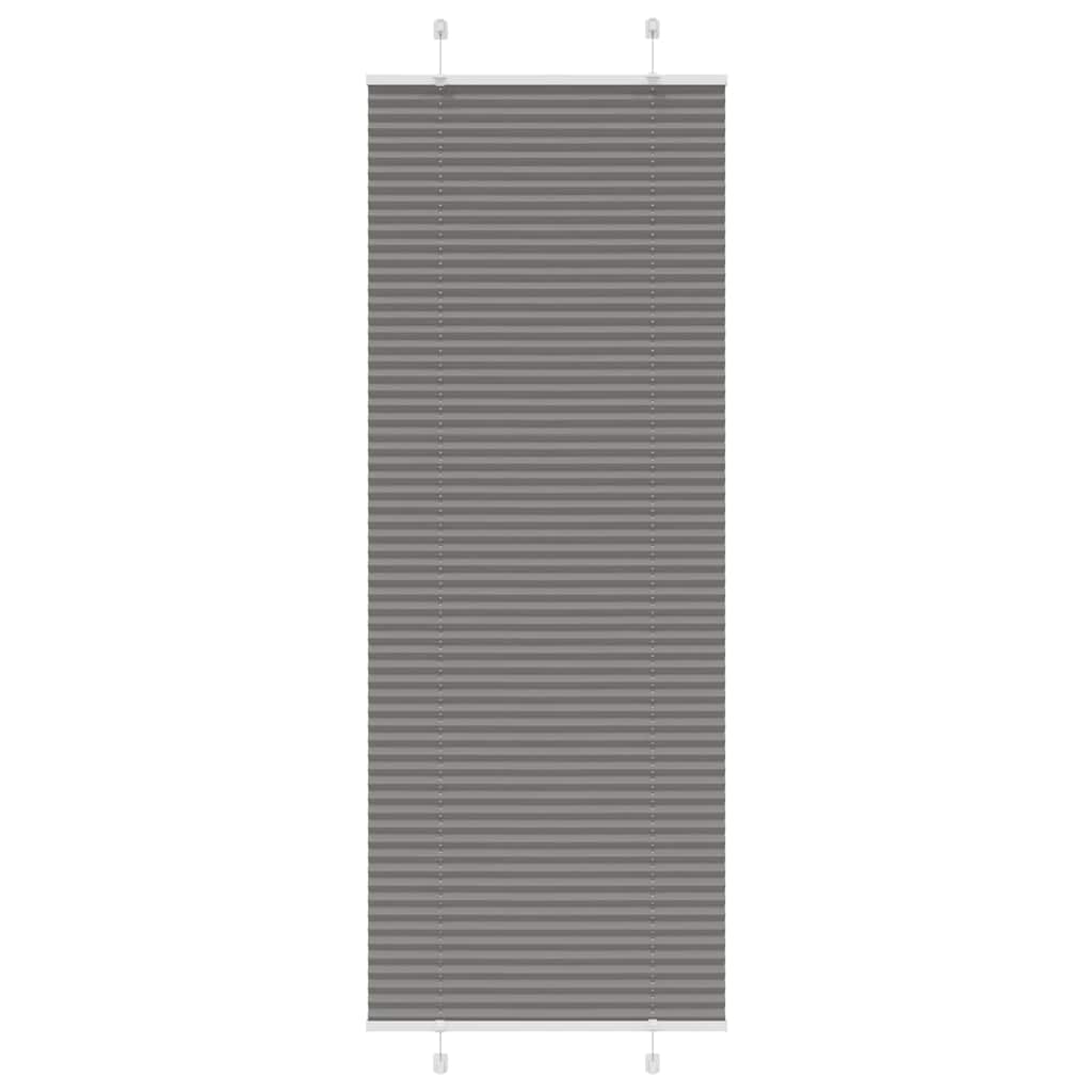 vidaXL Jaluză plisată Antracit 75x200 cm Lățime țesătură 74,4 cm