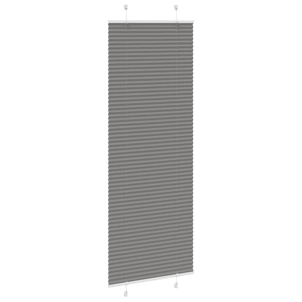 vidaXL Jaluză plisată Antracit 80x200 cm Lățime țesătură 79,4 cm