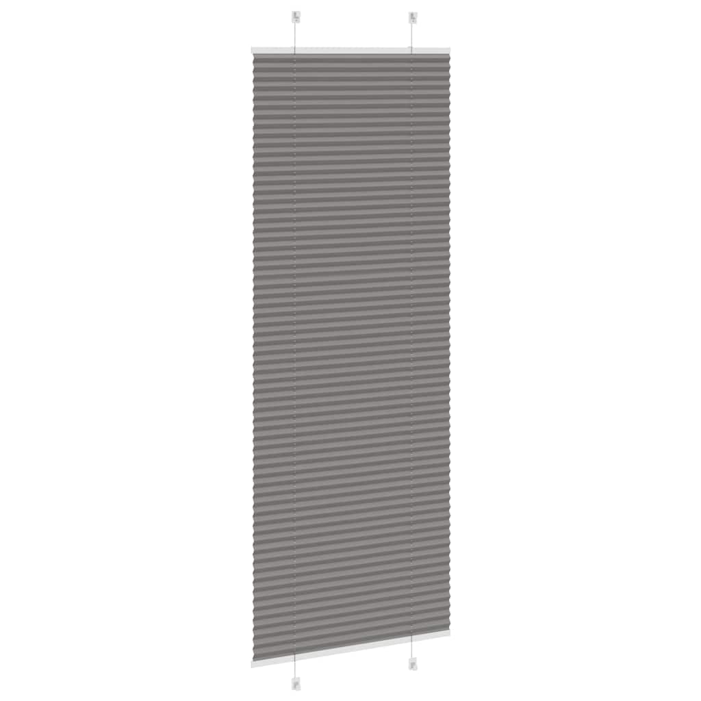vidaXL Jaluză plisată Antracit 80x200 cm Lățime țesătură 79,4 cm