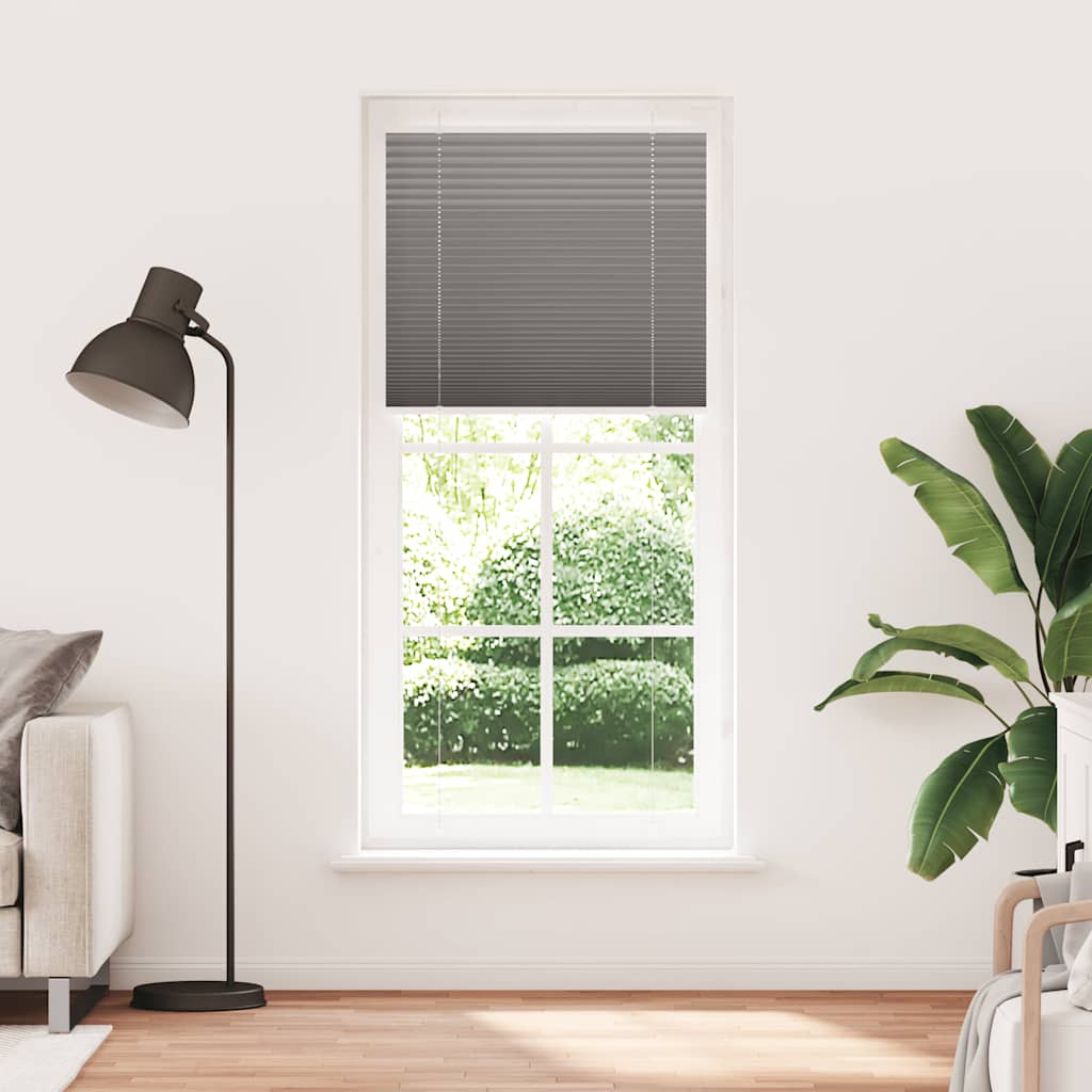 vidaXL Jaluză plisată Antracit 90x200 cm Lățime țesătură 89,4 cm vidaXL Jaluză plisată Antracit 90x200 cm Lățime țesătură 89,4 cm