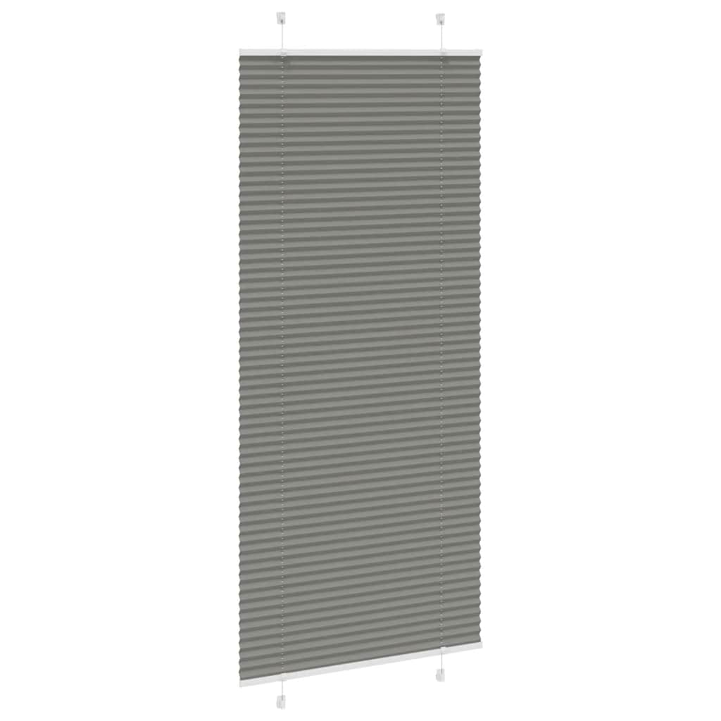 vidaXL Jaluzea plisată Antracit 95x200 cm Lățime țesătură 94,4 cm