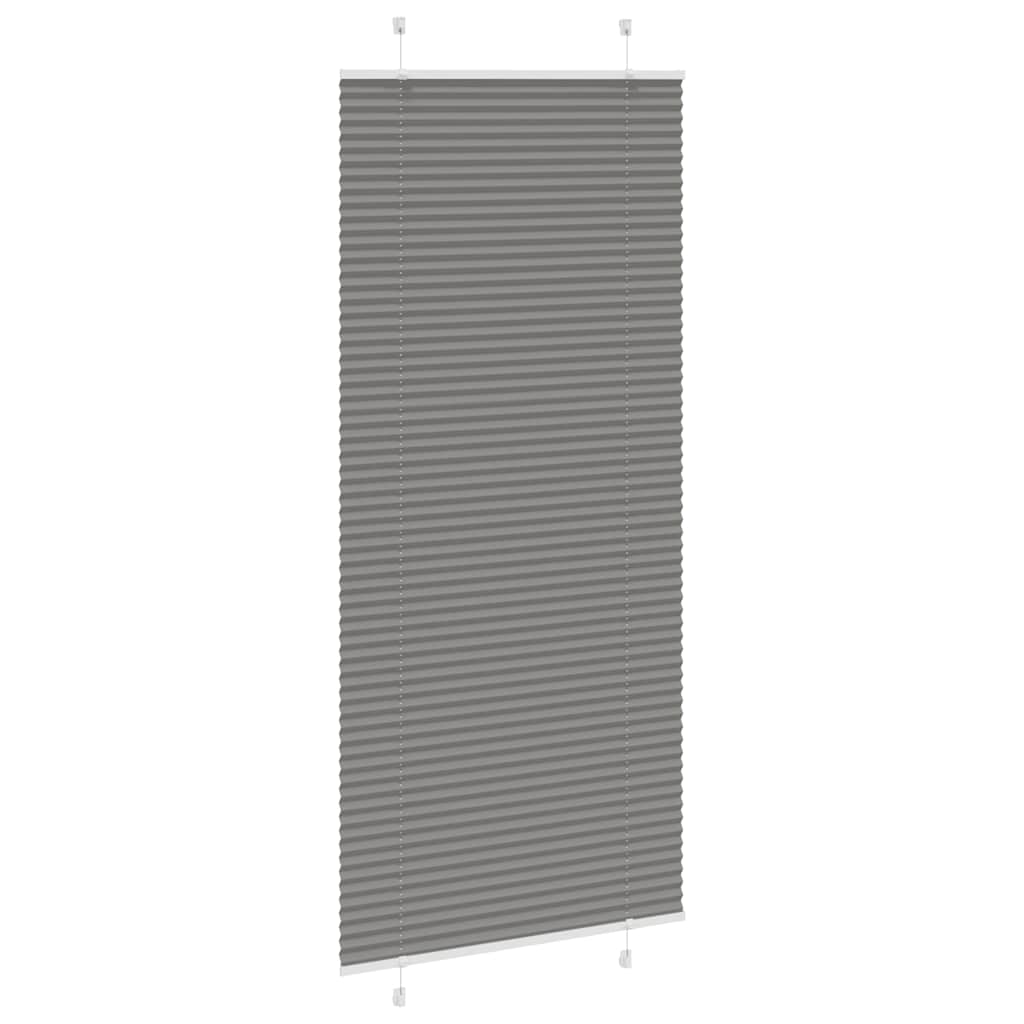 vidaXL Jaluzea plisată Antracit 100x200 cm Lățime țesătură 99,4 cm
