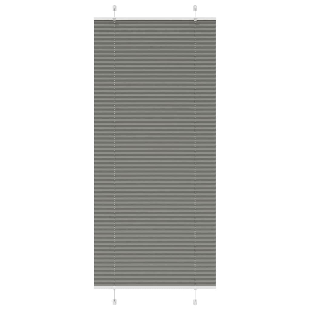 vidaXL Jaluzea plisată Antracit 100x200 cm Lățime țesătură 99,4 cm