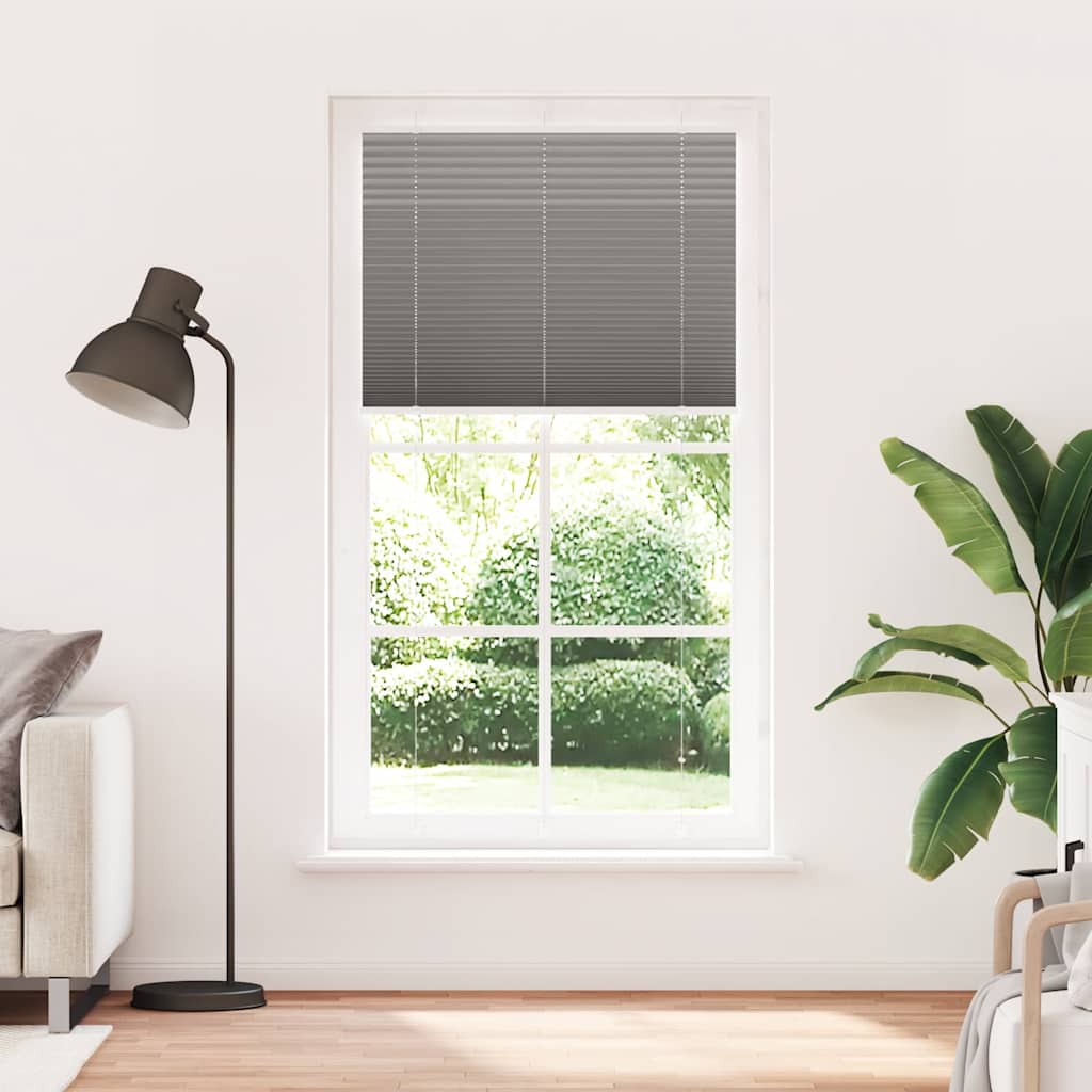 vidaXL Jaluzea plisată Antracit 110x200 cm Lățime țesătură 109,4 cm vidaXL Jaluzea plisată Antracit 110x200 cm Lățime țesătură 109,4 cm