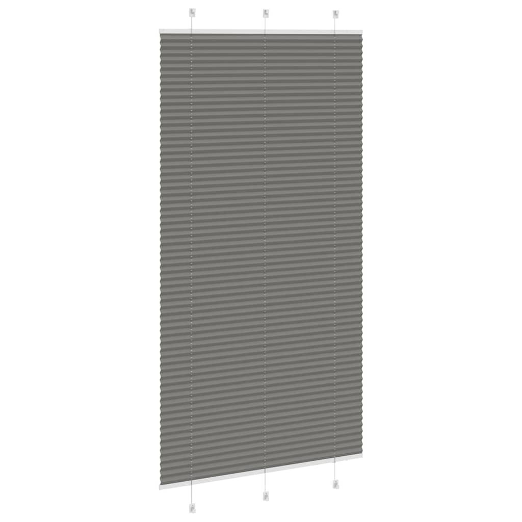 vidaXL Jaluzea plisată Antracit 110x200 cm Lățime țesătură 109,4 cm vidaXL Jaluzea plisată Antracit 110x200 cm Lățime țesătură 109,4 cm