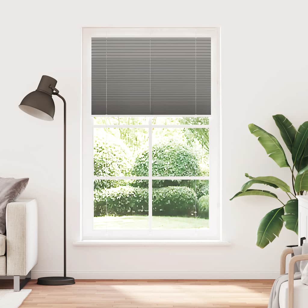vidaXL Jaluzea plisată Antracit 115x200 cm Lățime țesătură 114,4 cm vidaXL Jaluzea plisată Antracit 115x200 cm Lățime țesătură 114,4 cm