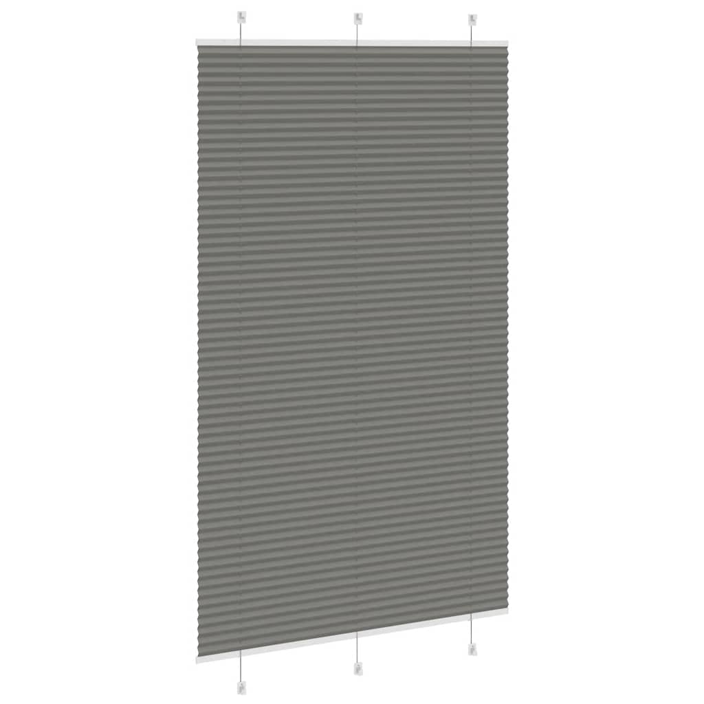 vidaXL Jaluzea plisată Antracit 120x200 cm Lățime țesătură 119,4 cm vidaXL Jaluzea plisată Antracit 120x200 cm Lățime țesătură 119,4 cm