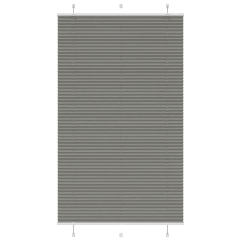 vidaXL Jaluzea plisată Antracit 120x200 cm Lățime țesătură 119,4 cm vidaXL Jaluzea plisată Antracit 120x200 cm Lățime țesătură 119,4 cm