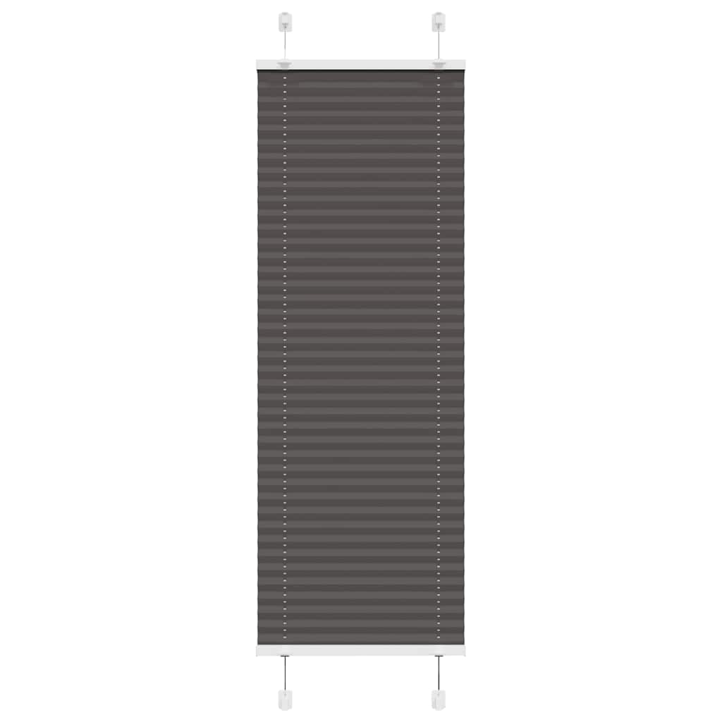vidaXL Jaluzea plisată negru 40x100 cm Lățime țesătură 39,4cm poliester