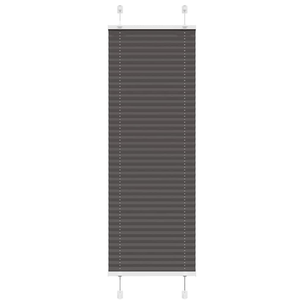vidaXL Jaluzea plisată negru 45x100 cm Lățime țesătură 44,4cm poliester