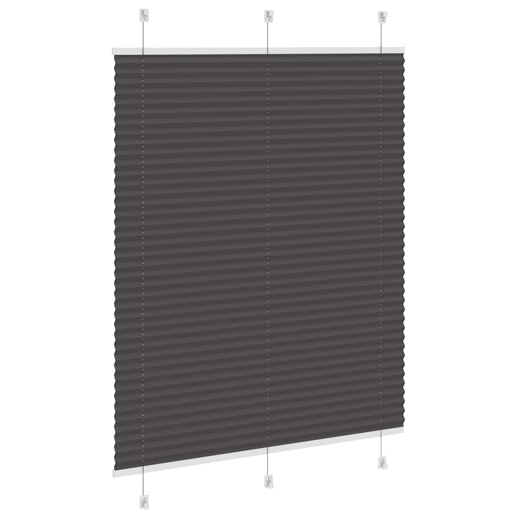 vidaXL Jaluzea plisată negru 110x100 cm Lățime țesătură 109,4 cm