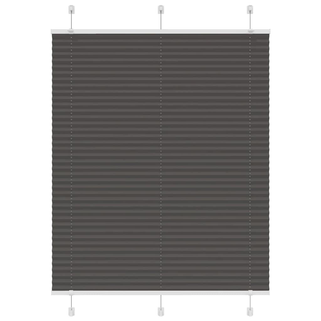 vidaXL Jaluzea plisată negru 110x100 cm Lățime țesătură 109,4 cm