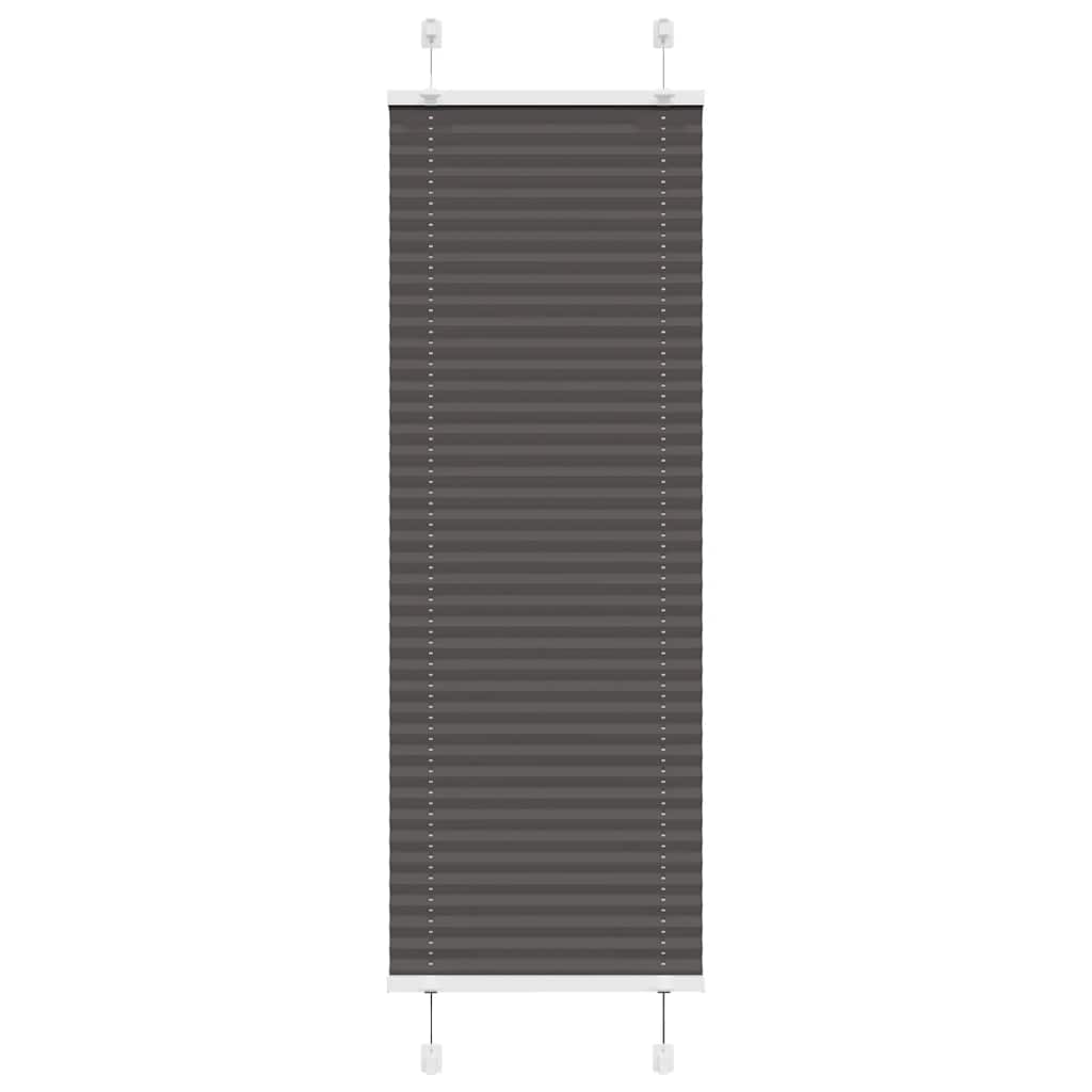 vidaXL Jaluzea plisată negru 40x150 cm Lățime țesătură 39,4cm poliester