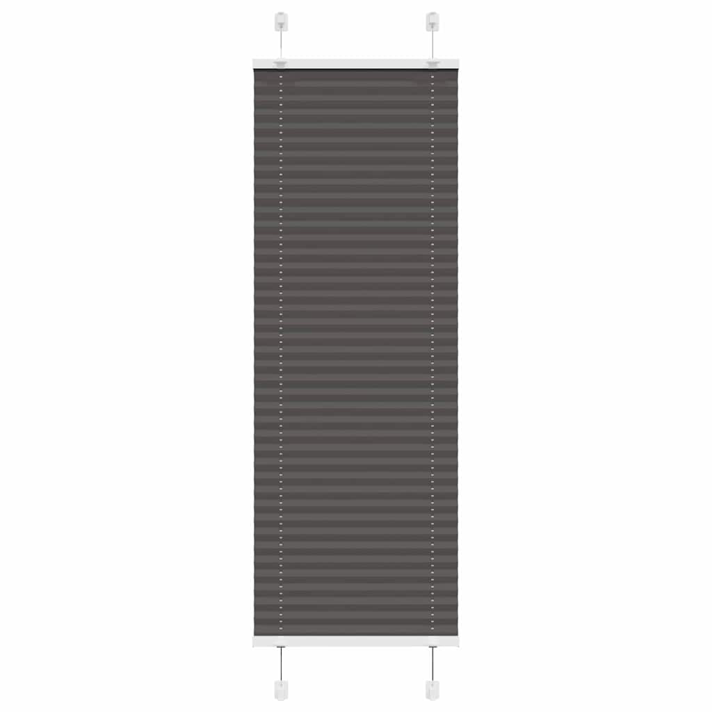 vidaXL Jaluzea plisată negru 50x150 cm Lățime țesătură 49,4cm poliester